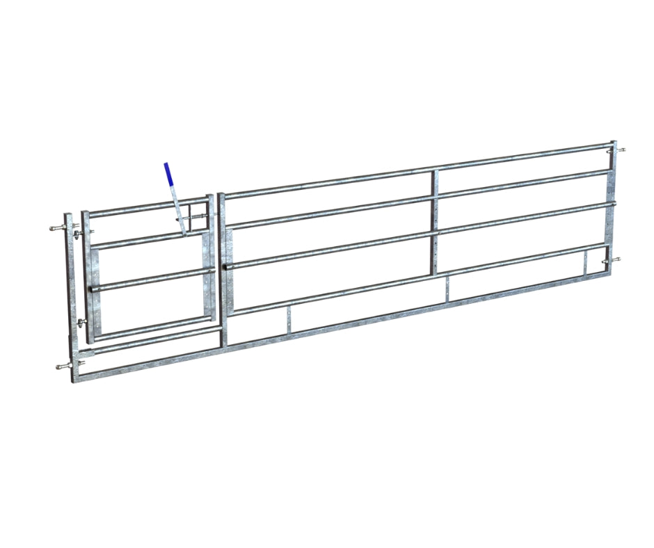 Adjustable Sheep Feed Barrier with Swinging Gate