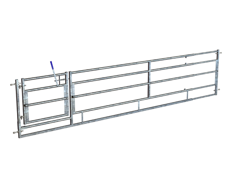 Adjustable Sheep Feed Barrier with Swinging Gate