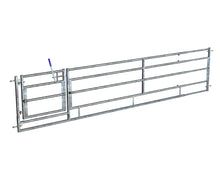 Load image into Gallery viewer, Adjustable Sheep Feed Barrier with Swinging Gate